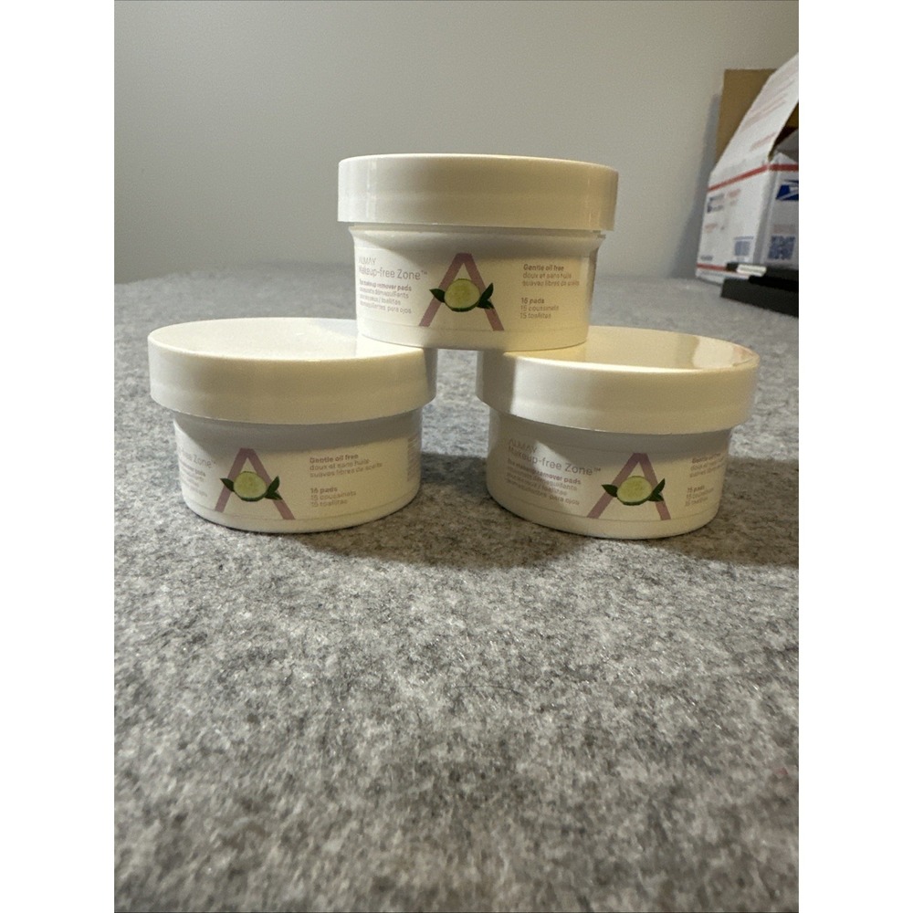 Almay Makeup-free Zone Cucumber Eye Makeup Remover Pads Pre-Soaked 15 pads Lot 3